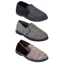 Pantofole Charentaise Uomo OZABI, Modello MU9986, Colore Blu Marine, Taglia 42, Suola Rigida, Lavabili In Lavatrice
