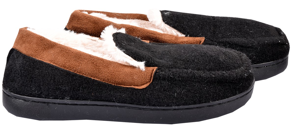 Charentaise Femme Pantoufle Premium - Ozabi - K88R11 Noir - Intérieur