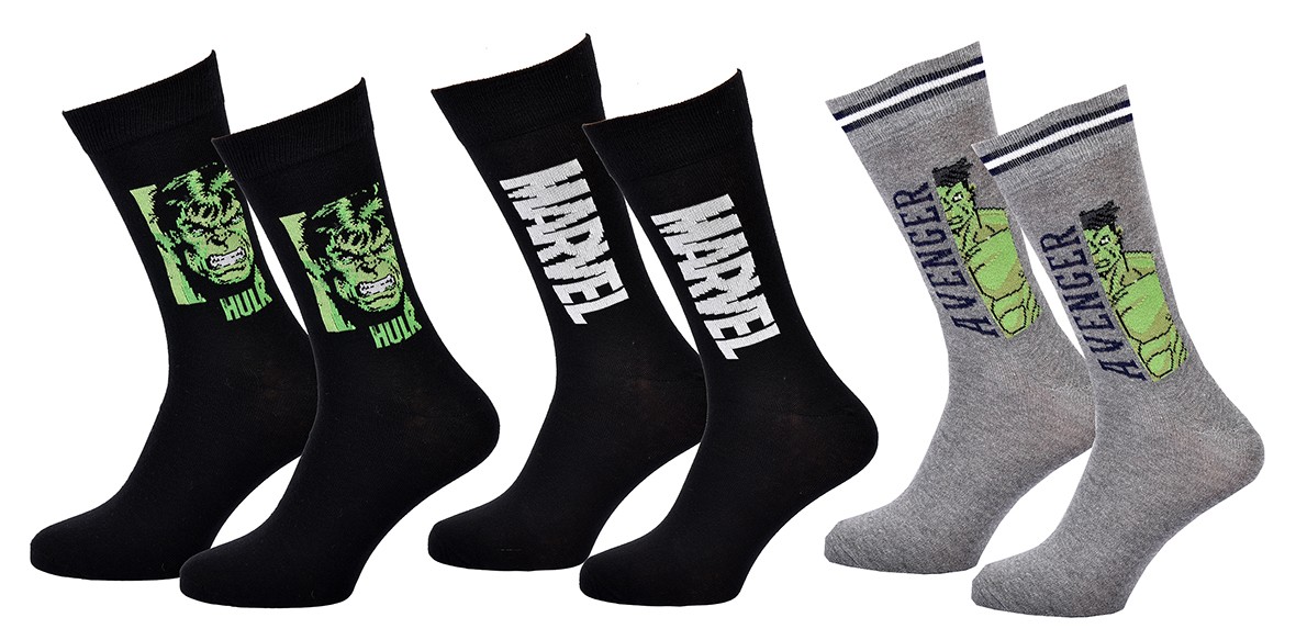 Pack De Chaussettes Marvel Avengers Pour Homme - Taille 39-46 - Coton élasthanne - Cadeau Fan De Super-héros