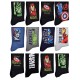 Chaussettes homme Marvel, Avengers,Dc Comics en Coton -Assortiment modèles photos selon arrivages-