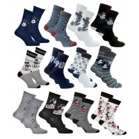 Chaussettes homme Mickey en Coton -Assortiment modèles photos selon arrivages-