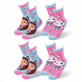Pack de Chaussettes Antidérapantes Enfant GABBY'S DOLLHOUSE (Lot de 4)
