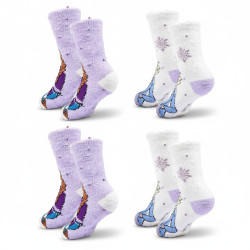 Pack de Chaussettes Antidérapantes Enfant DISNEY FROZEN-LA REINE DES NEIGES (Lot de 4)