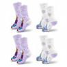 Pack de Chaussettes Antidérapantes Enfant DISNEY FROZEN-LA REINE DES NEIGES (Lot de 4)