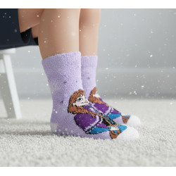 Pack de Chaussettes Antidérapantes Enfant DISNEY FROZEN-LA REINE DES NEIGES (Lot de 4)