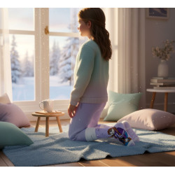Pack de Chaussettes Antidérapantes Enfant DISNEY FROZEN-LA REINE DES NEIGES (Lot de 4)