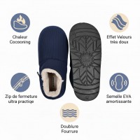 Pantoufles charentaises montantes