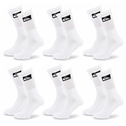 Quiksilver Chaussettes Homme Crew – Pack Lot 6 Paires Sport Cushioned