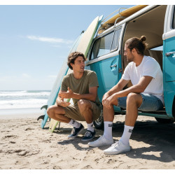 Quiksilver Chaussettes Homme Crew – Pack Lot 6 Paires Sport Cushioned