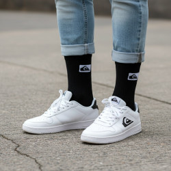 Quiksilver Chaussettes Homme Crew – Pack Lot 6 Paires Sport Cushioned