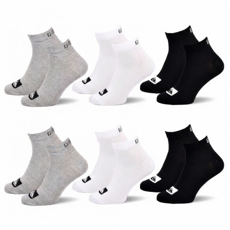 Quiksilver Pack de Chaussettes Homme QUARTER– Lot 6 Paires Sport