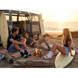 Quiksilver Pack de Chaussettes Homme QUARTER– Lot 6 Paires Sport