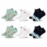 Quiksilver Pack de Chaussettes Homme SNEAKER– Lot 6 Paires Sport