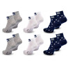 Quiksilver Pack de Chaussettes Enfant QUARTER – Lot 6 Paires Sport