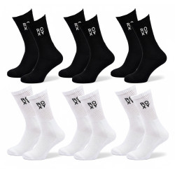 ROXY Lot Chaussettes Femme Crew – Pack 6 Paires Sport et Lifestyle