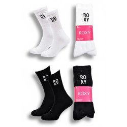 ROXY Lot Chaussettes Femme Crew – Pack 6 Paires Sport et Lifestyle