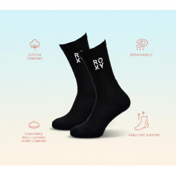 ROXY Lot Chaussettes Femme Crew – Pack 6 Paires Sport et Lifestyle