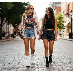 ROXY Lot Chaussettes Femme Crew – Pack 6 Paires Sport et Lifestyle