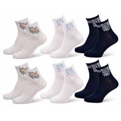 ROXY Lot Chaussettes Courtes Quarter – Pack de 6 Paires