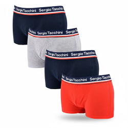 Lot 4 boxers Sergio Tacchini 100 coton confort sport maintien optimal ceinture logo iconique tailles M a XXL
