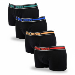 Lot 4 boxers Sergio Tacchini 100 coton confort sport maintien optimal ceinture logo iconique tailles M a XXL