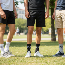 Sergio Tacchini Pack de Chaussettes enfant Tennis Crew – Lot de 6 Paires