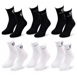Sergio Tacchini Pack Chaussettes Courte Femme Quarter –  Lot de 6
