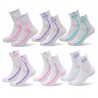 Sergio Tacchini Pack Chaussettes Courte Femme Quarter –  Lot de 6