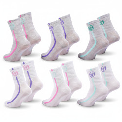 Sergio Tacchini Pack Chaussettes Courte Femme Quarter –  Lot de 6