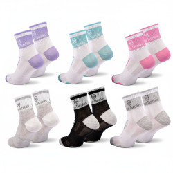 Sergio Tacchini Pack Chaussettes Courte Femme Quarter –  Lot de 6