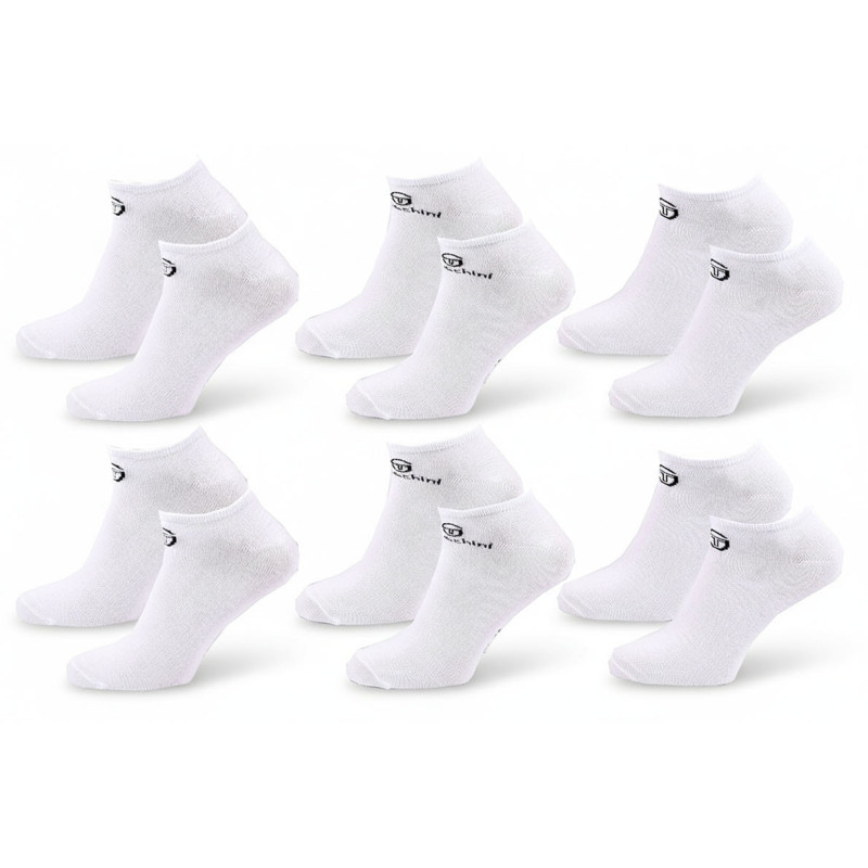 Sergio Tacchini Pack de Chaussettes courtes Femme Sport SNEAKER – Lot de 6 Paires