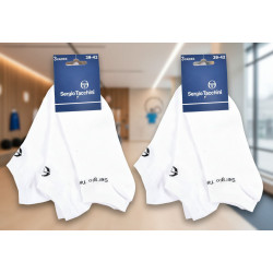 Sergio Tacchini Pack de Chaussettes courtes Femme Sport SNEAKER – Lot de 6 Paires