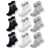 Sergio Tacchini Pack de Chaussettes enfant Tennis Crew – Lot de 9 Paires