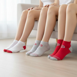 Sergio Tacchini Pack de Chaussettes courtes Femme Sport SNEAKER – Lot de 6 Paires