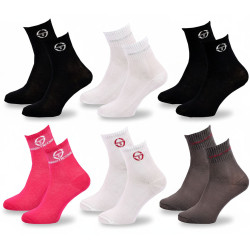 Sergio Tacchini Pack Chaussettes courtes Fille Quarter – Lot de 6