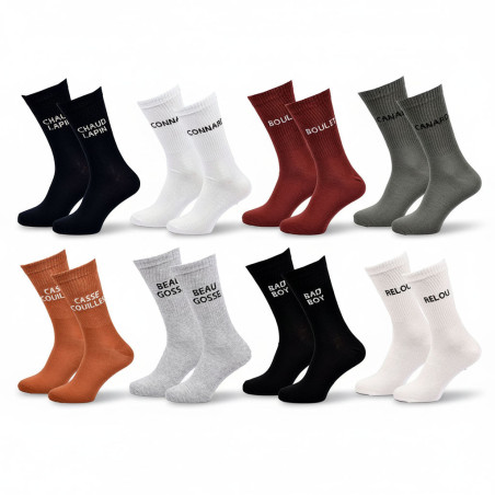 OZABI Chaussettes Homme Humoristiques – Parole de Mec – Cadeau Homme