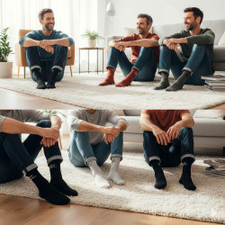 OZABI Chaussettes Homme Humoristiques – Parole de Mec – Cadeau Homme