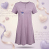 OZABI Chemise de Nuit Femme Microfibre LOVE Manches Courtes