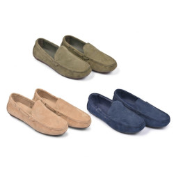 Mocassins Homme Été Style Bateau Confort – Chaussures Légères en Nubuck Synthétique Respirant – Semelle EVA Antidérapante – Enfi