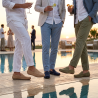 Mocassins Homme Été Style Bateau Confort – Chaussures Légères en Nubuck Synthétique Respirant – Semelle EVA Antidérapante – Enfi