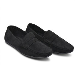 Mocassins Homme Ville Élégants – Chaussures Slip-On Confort en Nubuck Synthétique Souple – Semelle Antidérapante Flexible