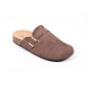 Mules Sabots Homme Confort Été – Chaussures Fermées Ergonomiques en Cuir Synthétique Nubuck – Semelle Antidérapante et Amortissa