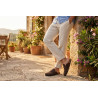Sabots Homme Mule Fermee Style Mocassin Ete Confort Nubuck Synthétique Semelle Liege Antiderapante