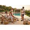 Sabots Homme Mule Fermee Style Mocassin Ete Confort Nubuck Synthétique Semelle Liege Antiderapante
