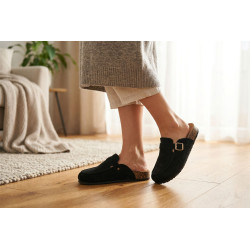 Sabots femme mules confort boucle ajustable semelle anatomique liège