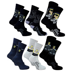 Chaussettes homme Simpsons en Coton -Assortiment modèles photos selon arrivages-