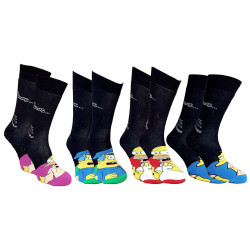 Chaussettes homme Simpsons en Coton -Assortiment modèles photos selon arrivages-