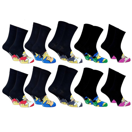 Chaussettes homme Simpsons en Coton -Assortiment modèles photos selon arrivages-