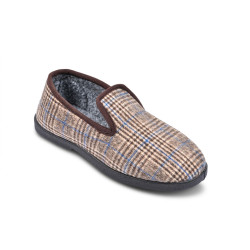 Pantoufles Homme Charentaises Ozabi Chaussons Fermes Chauds et Confortables Semelle Antiderapante Semi Rigide Interieur Doux