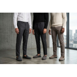 Pantoufles Homme Charentaises Ozabi Chaussons Fermes Chauds et Confortables Semelle Antiderapante Semi Rigide Interieur Doux